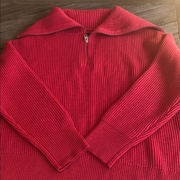 (Sold) ALLSAINTS Ami Roll Neck Sweater in Flamingo - Picture 8 of 8
